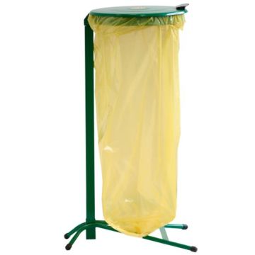 Stand for sacks 120/160l with lid green