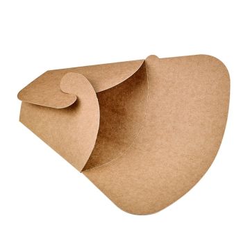 Rożek kraft crepe naleśnik 15x18,5x6cm op. 50 sztuk