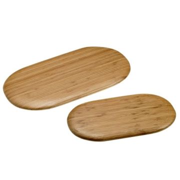 Oval bamboo tray 17x30x2.5 1 pcs. (24)