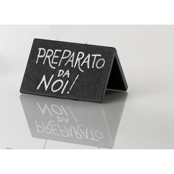 MINI blackboard, standing 5 x 7.5cm chalk marker included pkg. 12 pieces