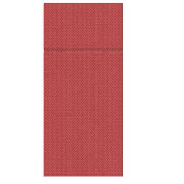 Cutlery case napkin PUNTA red, 50pcs, 1/8 size 38x32cm (k/25) PAW