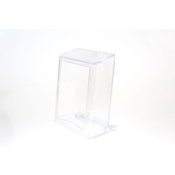 Dispenser for napkins transparent 10x7x13 cm plastic