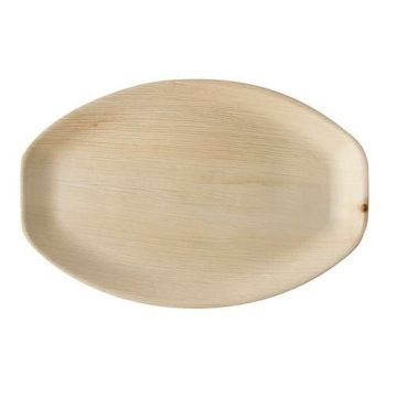 Palm leaf tray oval 37x25x3cm, pkg. 25 pieces