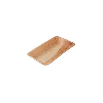 Palm leaf plate rectangular 250x150 deep pkg. 25 pcs.