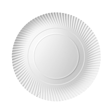 Paper plate for pizza TnG white 32 cm, weight 320g, price per 100 pieces