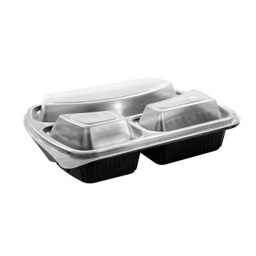 V 414 Lid for 890ml container, 50 pcs, three-part (c/8), transparent, PP