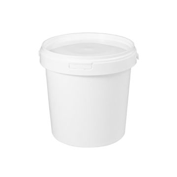 W01 Bucket 1L white + lid op.100 kpl. WL-1