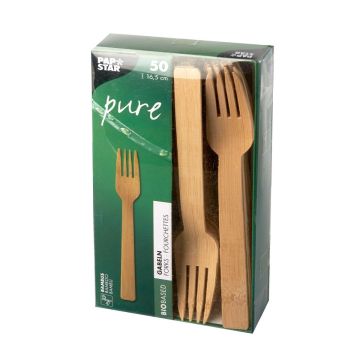 Bamboo fork 165mm PURE, 50 pieces