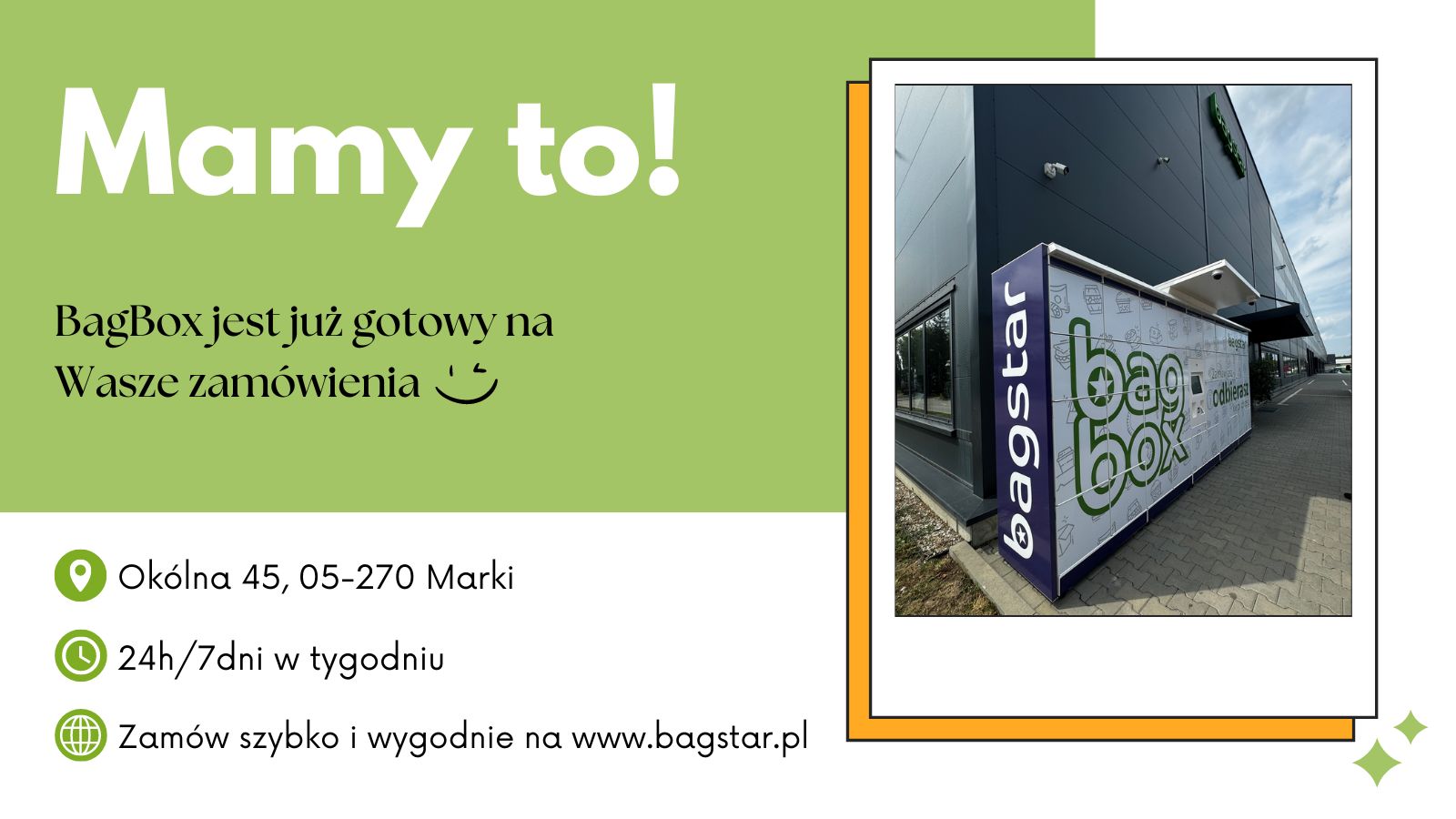 Nowa metoda dostawy: automat paczkowy BagBox! 